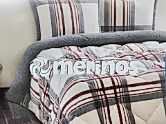 Merinos Yorgan Comforter Set 220X240 Wera Kırmızı
