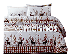 Merinos Yorgan Comforter Set 220X240 Deer Bej