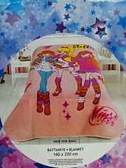 Taç Winx Pink Magic battaniye 160x220