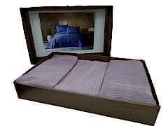 Çapa Allegra Çift Kişilik Yatak Örtüsü Gül Kurusu