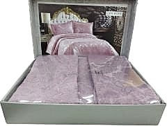 Çapa Beste Çift Kişilik Yatak Örtüsü Gül Kurusu