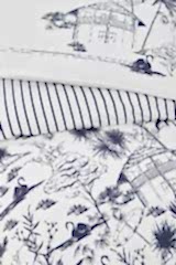 Altınbaşak %100 Pamuk Ranforce Çift Kişilik Uyku Seti Capri On Moonlit