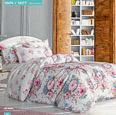 Wella Gül Bahçesi %100 Pamuk Nevresim Takımı