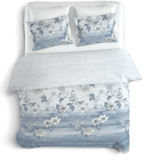 Şık Floral Desenli %100 Pamuk Çift Kişilik Nevresim Takımı