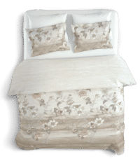 Şık Floral Desenli %100 Pamuk Çift Kişilik Nevresim Takımı
