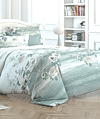 Şık Floral Desenli %100 Pamuk Tek Kişilik Nevresim Takımı