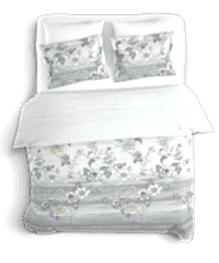 Şık Floral Desenli %100 Pamuk Tek Kişilik Nevresim Takımı