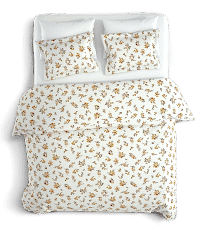 Özel Ölçülü %100 Pamuk Çiçekli Nevresim Takımı