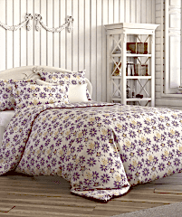 Özel Ölçülü %100 Pamuk Çiçekli Nevresim Takımı