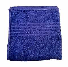 El Yüz ve Baş Havlusu 50x90 Çizgili Eflatun